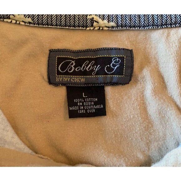 Bobby G by Ivey Crew Polo Size Large Palm Trees - Picture 4 of 4
